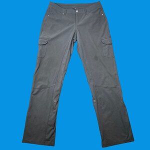 Kühl Womens Size 10 Reg Gray Hiking Cargo Pants Roll-Up Legs Outdoor Wear